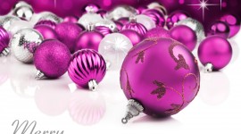 Purple Christmas Balls Photo#2