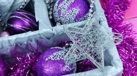 Purple Christmas Balls Wallpaper Gallery