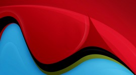Red Waves Desktop Wallpaper For PC