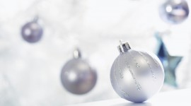 Silver Christmas Balls Photo