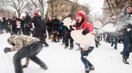 Snowball Fight Photo