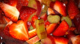 Strawberries And Rhubarb Desktop Wallpaper