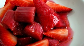 Strawberries And Rhubarb Photo Download
