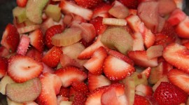 Strawberries And Rhubarb Photo Free