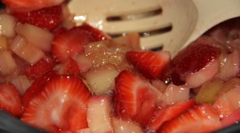 Strawberries And Rhubarb Photo Free#1