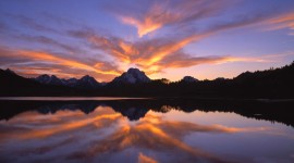 Sunset In The Mountains Wallpaper Download