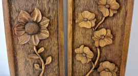 Wooden Flowers Wallpaper Gallery