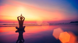 Yoga At Sunset Wallpaper For PC