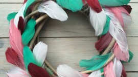 Feather Wreath Wallpaper For IPhone#1