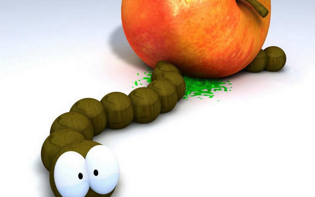 The Worm In The Apple wallpapers HD