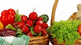 4K Basket With Vegetables For IPhone