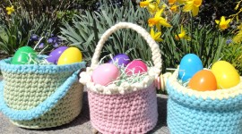 Baskets For Easter Wallpaper HQ