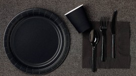 Black Tableware Wallpaper Download