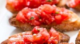 Bruschetta With Tomatoes Wallpaper For IPhone 7