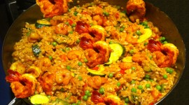 Paella With Seafood Wallpaper Download Free