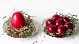 Red Easter Eggs Wallpaper For Desktop