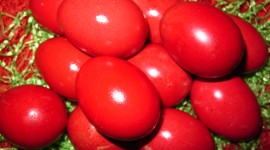 Red Easter Eggs Wallpaper HQ
