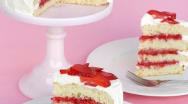 Strawberry Cake Wallpaper For IPhone