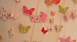 Butterfly Garland Wallpaper For Mobile