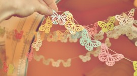 Butterfly Garland Wallpaper For PC