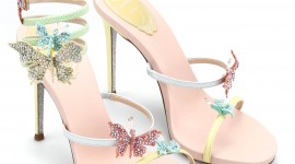 Butterfly Rhinestone Sandals For Mobile