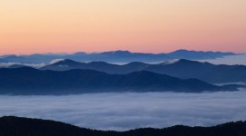 Fog In Smoky Mountains Wallpaper For PC