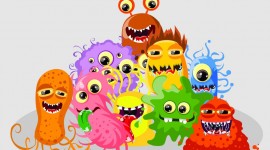 Funny Germs Wallpaper