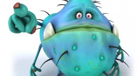 Funny Germs Wallpaper For IPhone