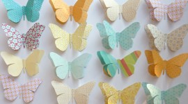 Paper Butterflies Wallpaper HQ