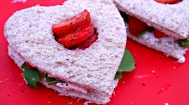 Sandwich With Strawberries Wallpaper#1