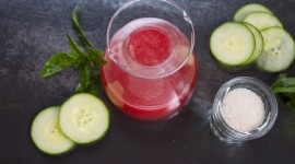 Watermelon Cucumber Cocktail Wallpaper Free