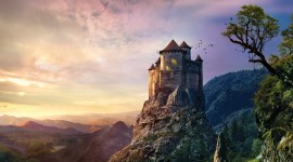 4K Castles Wallpaper Background