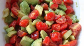 Avocado Salad With Cherry Wallpaper Free