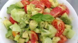 Avocado Salad With Cherry Wallpaper HQ