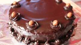 Chocolate Truffle Cake Wallpaper Background