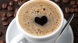 Coffee With Heart Wallpaper For Mobile
