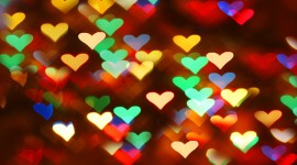 Colorful Hearts Desktop Wallpaper HD