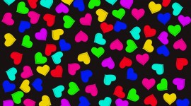 Colorful Hearts Picture Download