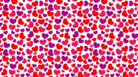 Colorful Hearts Wallpaper For PC