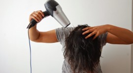 Hair Drying Desktop Wallpaper Free