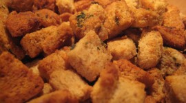 Homemade Croutons With Garlic High Quality Wallpaper