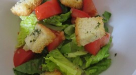 Homemade Croutons With Garlic Wallpaper