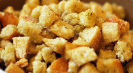 Homemade Croutons With Garlic Wallpaper Download Free