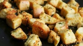 Homemade Croutons With Garlic Wallpaper For Android