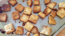 Homemade Croutons With Garlic Wallpaper For IPhone Download