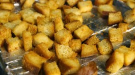 Homemade Croutons With Garlic Wallpaper For PC