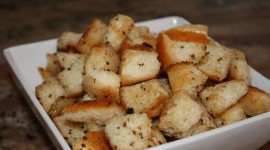 Homemade Croutons With Garlic Wallpaper Free