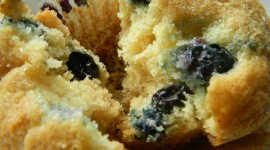 Muffins With Blueberries High Quality Wallpaper
