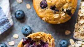 Muffins With Blueberries Wallpaper For IPhone 6