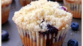 Muffins With Blueberries Wallpaper For IPhone 7